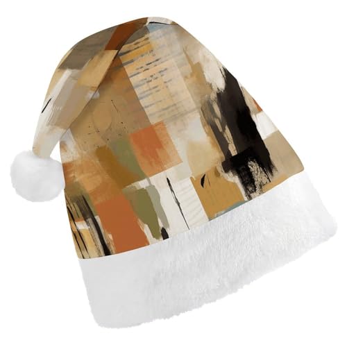 DJUETRUI Lustige Weihnachtsmannmütze mit Folk-inspirierten Mustern, Weihnachtsmützen für Erwachsene, Weihnachtsmannmütze aus weichem Plüsch DJUETRUI Lustige Weihnachtsmannmütze mit Folk-inspirierten Mustern, Weihnachtsmützen für Erwachsene, Weihnachtsmannmütze aus weichem Plüsch von DJUETRUI
