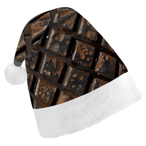 DJUETRUI Lustiger Weihnachtsmannhut aus Metall, altes Loch für Herren, Weihnachtsmütze, für Erwachsene, weiches Plüsch, bequeme Weihnachtsmannmütze, Urlaubsmütze DJUETRUI Lustiger Weihnachtsmannhut aus Metall, altes Loch für Herren, Weihnachtsmütze, für Erwachsene, weiches Plüsch, bequeme Weihnachtsmannmütze, Urlaubsmütze von DJUETRUI