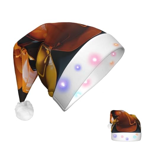 DJUETRUI Weihnachtsmannmütze Leuchtende Bauhelme Weihnachtsmützen für Erwachsene Weihnachtsmannmütze aus weichem Plüsch mit LED-Lichtern DJUETRUI Weihnachtsmannmütze Leuchtende Bauhelme Weihnachtsmützen für Erwachsene Weihnachtsmannmütze aus weichem Plüsch mit LED-Lichtern von DJUETRUI