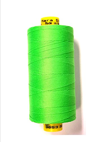 GÜTERMANN Mara 120 Neon-grün 1.000m Rolle Nähgarn Polyester 100 % Reissfest 100m 0,85 € von DK Collection