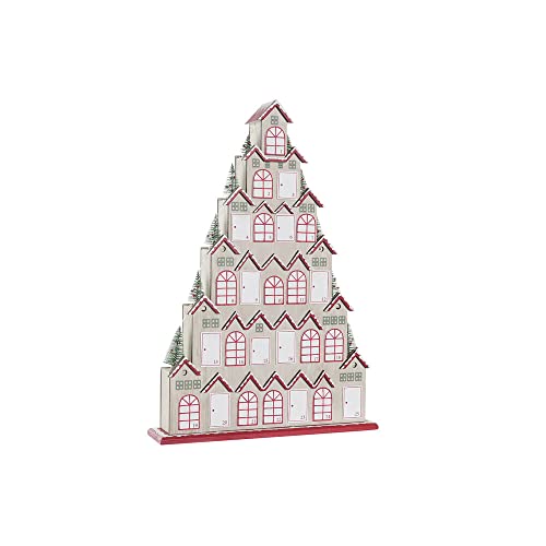 DKD Home Decor Adventskalender aus Holz, 37 x 8 x 53 cm von DKD Home Decor