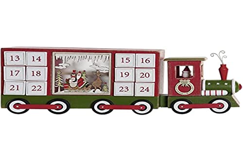 DKD Home Decor Adventskalender aus Holz, 43 x 9,5 x 17 cm von DKD Home Decor