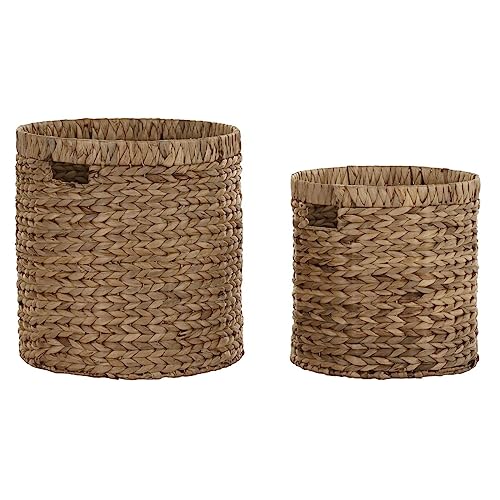 DKD Home Decor Körbe Set Naturfaser Boho 42 x 42 x 43 cm von DKD Home Decor