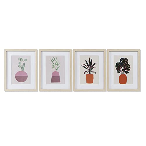 DKD Home Decor Pflanzenbild (35 x 2,5 x 45 cm) (4 Stück) (Referenz: S3018187) von DKD Home Decor