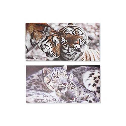 DKD Home Decor Tigre Bild (80 x 1.8 x 40 cm) (2 Stück) (Referenz: S3018161) von DKD Home Decor