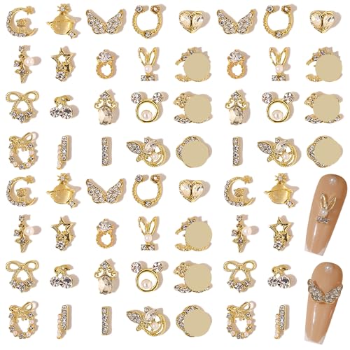 DKDDSSS 60 Stück 3D Nagel Charms, Nagel Charms Dekorations, Bling Strass Nagel Kunst Dekorations Kit, 3D Nail Dekorationen, für Nagel Kunst Dekorations Nail DIY DKDDSSS 60 Stück 3D Nagel Charms, Nagel Charms Dekorations, Bling Strass Nagel Kunst Dekorations Kit, 3D Nail Dekorationen, für Nagel Kunst Dekorations Nail DIY von DKDDSSS