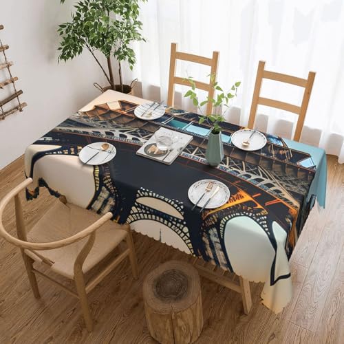 DKGOHLP Paris Eiffelturm Bilddruck, 137 x 183 cm, Tischdecke, knitterfrei, Esstischtuch für Tische für Weihnachtsfeiern DKGOHLP Paris Eiffelturm Bilddruck, 137 x 183 cm, Tischdecke, knitterfrei, Esstischtuch für Tische für Weihnachtsfeiern von DKGOHLP