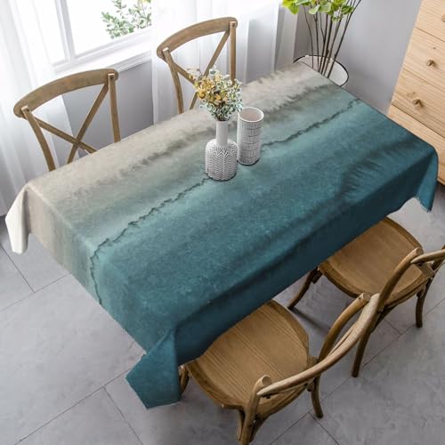 DKGOHLP Rechteckige Tischdecke mit Aufdruck "Within the Tides", wasserdicht, 89 x 140 cm, wiederverwendbar, Tischdecke für Esszimmer DKGOHLP Rechteckige Tischdecke mit Aufdruck "Within the Tides", wasserdicht, 89 x 140 cm, wiederverwendbar, Tischdecke für Esszimmer von DKGOHLP