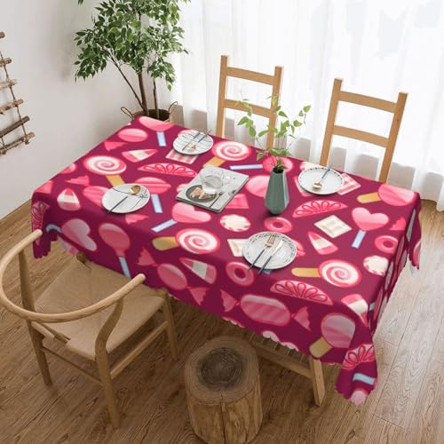 DKGOHLP Tischdecke, knitterfrei, für Tische für Weihnachtsfeiern, 137 x 183 cm, Rosa DKGOHLP Tischdecke, knitterfrei, für Tische für Weihnachtsfeiern, 137 x 183 cm, Rosa von DKGOHLP