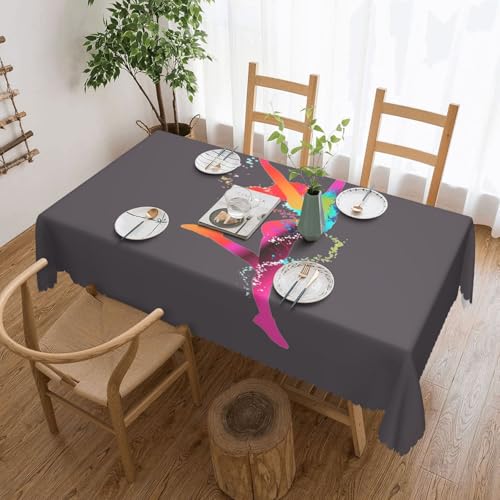 DKGOHLP Tischdecke mit Aufdruck "Color Woman", knitterfrei, für Tische für Weihnachtsfeiern, 137 x 183 cm DKGOHLP Tischdecke mit Aufdruck "Color Woman", knitterfrei, für Tische für Weihnachtsfeiern, 137 x 183 cm von DKGOHLP