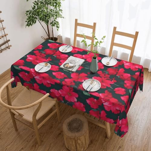 DKGOHLP Tischdecke mit Blumendruck, knitterfrei, für Tische für Weihnachtsfeiern, 137 x 183 cm, Rot / Rosa DKGOHLP Tischdecke mit Blumendruck, knitterfrei, für Tische für Weihnachtsfeiern, 137 x 183 cm, Rot / Rosa von DKGOHLP