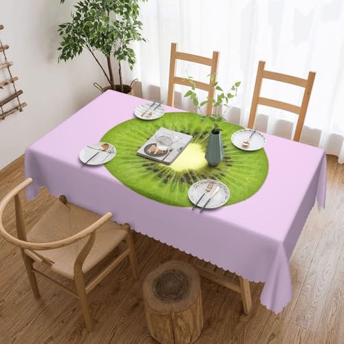 DKGOHLP Tischdecke mit Kiwi-Aufdruck, knitterfrei, für Tische für Weihnachtsfeiern, 137 x 183 cm DKGOHLP Tischdecke mit Kiwi-Aufdruck, knitterfrei, für Tische für Weihnachtsfeiern, 137 x 183 cm von DKGOHLP