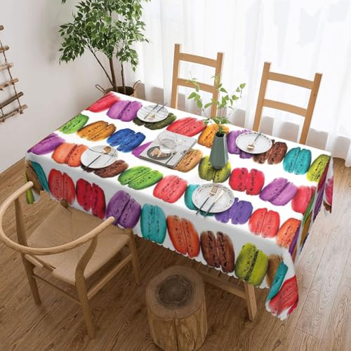 DKGOHLP Tischdecke mit Macaron-Keksgeschmack, 137 x 183 cm, knitterfrei, Esstischtuch für Tische für Weihnachtsfeiern DKGOHLP Tischdecke mit Macaron-Keksgeschmack, 137 x 183 cm, knitterfrei, Esstischtuch für Tische für Weihnachtsfeiern von DKGOHLP