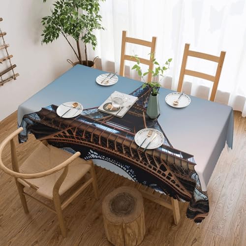 DKGOHLP Tischdecke mit Paris-Eiffelturm-Druck, knitterfrei, für Tische für Weihnachtsfeiern, 137 x 183 cm DKGOHLP Tischdecke mit Paris-Eiffelturm-Druck, knitterfrei, für Tische für Weihnachtsfeiern, 137 x 183 cm von DKGOHLP