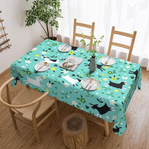 DKGOHLP Tischdecke mit Ziegenfroldruck, 137 x 183 cm, knitterfrei, Esstischtuch für Tische für Weihnachtsfeiern DKGOHLP Tischdecke mit Ziegenfroldruck, 137 x 183 cm, knitterfrei, Esstischtuch für Tische für Weihnachtsfeiern von DKGOHLP