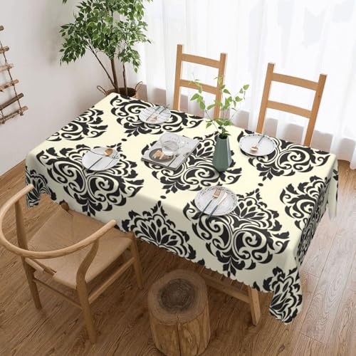 DKGOHLP Tischdecke mit asiatischem Elefanten-Druck, knitterfrei, für Tische für Weihnachtsfeiern, 137 x 183 cm DKGOHLP Tischdecke mit asiatischem Elefanten-Druck, knitterfrei, für Tische für Weihnachtsfeiern, 137 x 183 cm von DKGOHLP