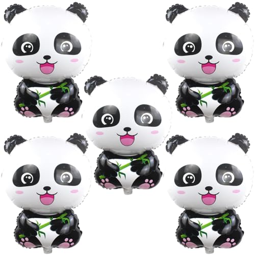 5 Stück Panda Folienballon, Panda Folien Ballon, Tier Heliumballon Geburtstag Dekoration Bauernhof Super Shape Folienballon Pandachen Kindergeburtstag Partydeko Luftballons Supplies 5 Stück Panda Folienballon, Panda Folien Ballon, Tier Heliumballon Geburtstag Dekoration Bauernhof Super Shape Folienballon Pandachen Kindergeburtstag Partydeko Luftballons Supplies von DKLQXCE