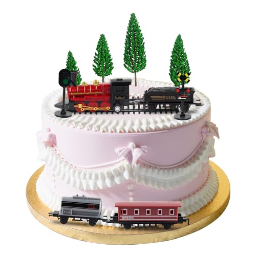 11 Stück Eisenbahnspielzeug Vintage-Spielzeug, Zug Kuchen Dekorationen Mini Zug Spielzeug,Dampfzug Thema Geburtstag Party Supplies Zug Bäume Kunststoff Modell Bäume Holzeisenbahn für Jungen Kinder 11 Stück Eisenbahnspielzeug Vintage-Spielzeug, Zug Kuchen Dekorationen Mini Zug Spielzeug,Dampfzug Thema Geburtstag Party Supplies Zug Bäume Kunststoff Modell Bäume Holzeisenbahn für Jungen Kinder von DKLQXCE