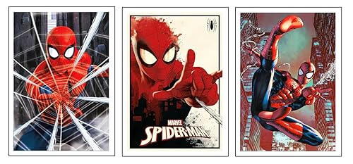 DKORARTE Set mit 3 A4-Wandbildern, für moderne Bilder, Dekoration für Wohnzimmer, Schlafzimmer, Zimmer, ohne Rahmen, Spiderman-Serie und Filme, 29,7 x 21 cm DKORARTE Set mit 3 A4-Wandbildern, für moderne Bilder, Dekoration für Wohnzimmer, Schlafzimmer, Zimmer, ohne Rahmen, Spiderman-Serie und Filme, 29,7 x 21 cm von DKORARTE