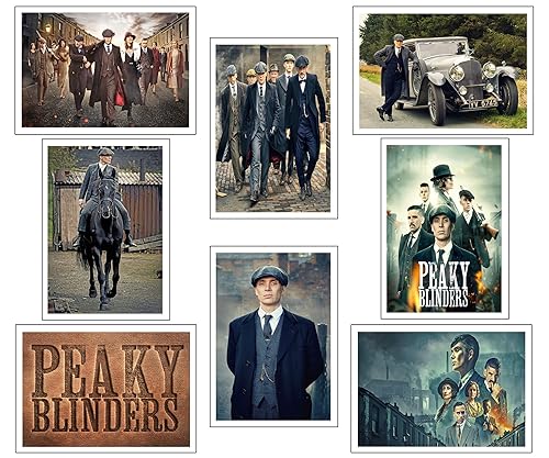 DKORARTE Set mit 8 A4-Wandbildern, für moderne Wohnzimmer, Schlafzimmer, Zimmer, ohne Rahmen, Serie und Filme Peaky Blinders, 29,7 x 21 cm DKORARTE Set mit 8 A4-Wandbildern, für moderne Wohnzimmer, Schlafzimmer, Zimmer, ohne Rahmen, Serie und Filme Peaky Blinders, 29,7 x 21 cm von DKORARTE