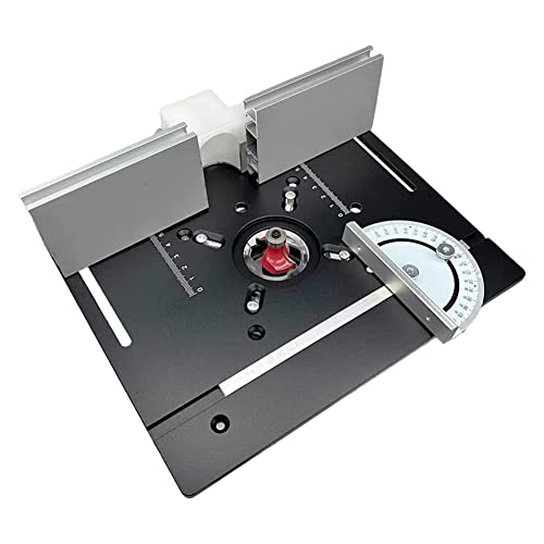 DKSooozs Frästisch-Einsatzplatte, Aluminiumlegierung, Holzfräsen, Flipboard, Trimmmaschine, Gravur, Hilfswerkzeug, Schwarz DKSooozs Frästisch-Einsatzplatte, Aluminiumlegierung, Holzfräsen, Flipboard, Trimmmaschine, Gravur, Hilfswerkzeug, Schwarz von DKSooozs