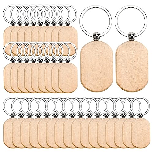DKSooozs Schlüsselanhänger aus Holz, unlackiert, 110 Stück, Holzgravur, Rohlinge für abgerundete quadratische Schlüsselanhänger aus Holz DKSooozs Schlüsselanhänger aus Holz, unlackiert, 110 Stück, Holzgravur, Rohlinge für abgerundete quadratische Schlüsselanhänger aus Holz von DKSooozs