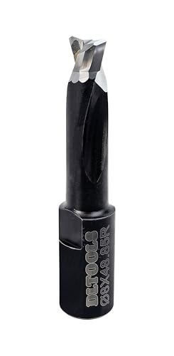 DLTOOLS Domino-Bitschneider, Domino-Bit, Vollhartmetall-Bit, 8 mm Durchmesser (28 mm Schnittlänge), passend für Domino-Maschinen DF500. von DL TOOLS