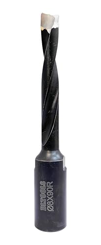 DLTOOLS Domino-Bitschneider, Domino-Bit, Vollhartmetall-Bit, 8 mm Durchmesser (50 mm Schnittlänge), passend für Domino-Maschinen DF700. von DL TOOLS