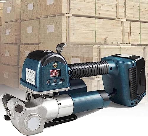 DLAZUM Automatisches Umreifungsgerät, elektrische Umreifungsmaschine, inkl. 4000 mAh Mobilakku, geeignet für 13–19 mm breite Packbänder DLAZUM Automatisches Umreifungsgerät, elektrische Umreifungsmaschine, inkl. 4000 mAh Mobilakku, geeignet für 13–19 mm breite Packbänder von DLAZUM