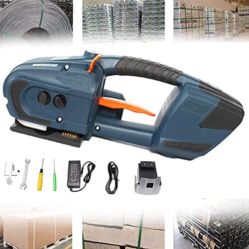 DLAZUM Elektrische Umreifungsmaschine, Schweißumreifungsgerät, batteriebetriebene Palettenumreifungsmaschine für 13–16 mm Schmelzbandmaschine, mit Einstellbarer Spannung von 60–2800 N DLAZUM Elektrische Umreifungsmaschine, Schweißumreifungsgerät, batteriebetriebene Palettenumreifungsmaschine für 13–16 mm Schmelzbandmaschine, mit Einstellbarer Spannung von 60–2800 N von DLAZUM