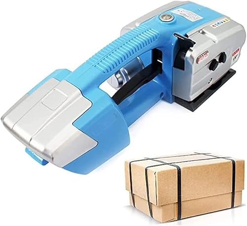 DLAZUM Elektrische Umreifungsmaschine, automatische Heißschmelz-Umreifungsmaschine, enges, einstellbares 2800N-Schweißumreifungswerkzeug mit 1/2-5/8 Zoll (13-16 mm), inklusive Batterie von DLAZUM
