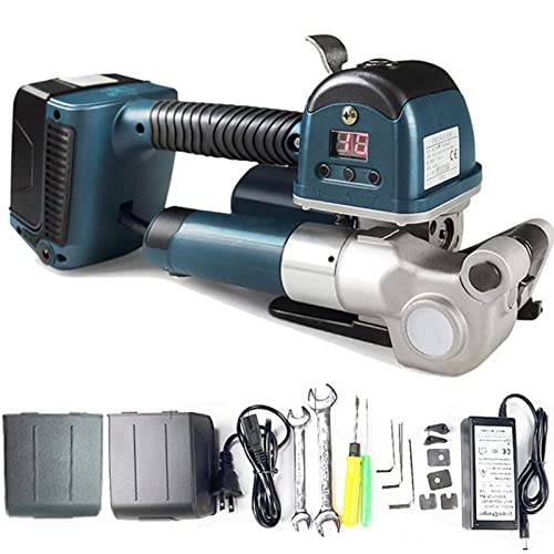 DLAZUM Elektrisches Umreifungsgerät, Handumreifungsmaschine für 11–19 mm breite Bänder, 60–4000 N-Konfiguration mit Doppelbatterie, tragbare Handumreifungsmaschine zum Heißschmelzen DLAZUM Elektrisches Umreifungsgerät, Handumreifungsmaschine für 11–19 mm breite Bänder, 60–4000 N-Konfiguration mit Doppelbatterie, tragbare Handumreifungsmaschine zum Heißschmelzen von DLAZUM