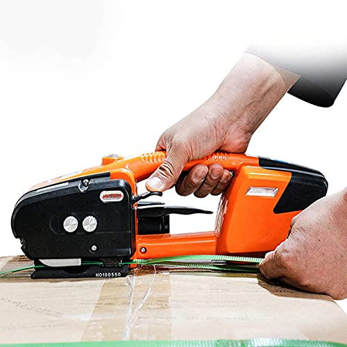 DLAZUM Handgehaltene Umreifungsmaschine mit Akkubetrieb, 13–16 mm Breite, elektrische Umreifungsmaschine, 3000 mAh Akkubetrieben, für PP/PET-Umreifung, Orange DLAZUM Handgehaltene Umreifungsmaschine mit Akkubetrieb, 13–16 mm Breite, elektrische Umreifungsmaschine, 3000 mAh Akkubetrieben, für PP/PET-Umreifung, Orange von DLAZUM