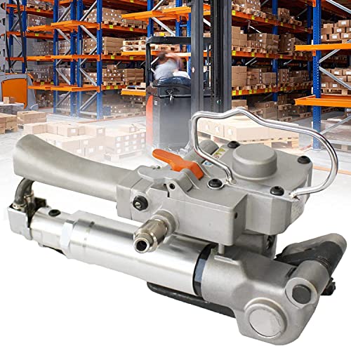 DLAZUM Pneumatisches Umreifungsgerät, Handumreifungsmaschine für 13–19 mm Bänder, pneumatische Umreifungsmaschine 3500 N, Verpackungsbandpresse für 0,5–1,5 mm Dicke Kunststoffbänder DLAZUM Pneumatisches Umreifungsgerät, Handumreifungsmaschine für 13–19 mm Bänder, pneumatische Umreifungsmaschine 3500 N, Verpackungsbandpresse für 0,5–1,5 mm Dicke Kunststoffbänder von DLAZUM