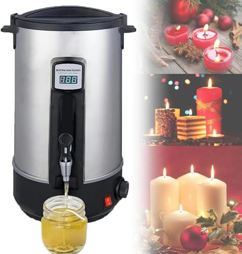 DLAZUM zur Kerzenherstellung – Schmelztiegel für Kerzenwachs – Seifenschmelzer für Seifenherstellungszubehör – Easy Pour Candle Maker für Kerzenherstellungszubehör,20l von DLAZUM