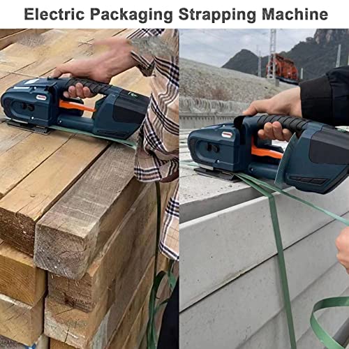 Elektrische Umreifungsmaschine, batteriebetrieben, 4000 mAh, für automatische Heißschmelzballenpresse mit 2800 N, Schweißen/Verpacken/Schneiden, zum Verpacken von Umreifungsbändern, Kartonpaletten Elektrische Umreifungsmaschine, batteriebetrieben, 4000 mAh, für automatische Heißschmelzballenpresse mit 2800 N, Schweißen/Verpacken/Schneiden, zum Verpacken von Umreifungsbändern, Kartonpaletten von DLAZUM