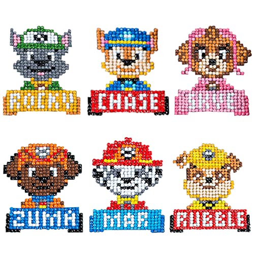 6 Stück Paaw Paatrol Diamond Painting Set für Kinder, Cartoon Theme Diamond Painting Sticker, 5D DIY Diamant Malerei, Aufkleber Kit Diamant Malerei Kits für Aufkleber Kinder Geburtstagsgeschenk 6 Stück Paaw Paatrol Diamond Painting Set für Kinder, Cartoon Theme Diamond Painting Sticker, 5D DIY Diamant Malerei, Aufkleber Kit Diamant Malerei Kits für Aufkleber Kinder Geburtstagsgeschenk von DLFSECOLI