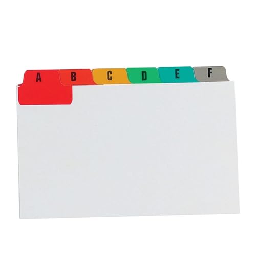 Pukka Pad Concord Leitkarten – langlebige 20,3 x 12,7 cm A-Z farbcodierte Tabs, Concord A-Z Leitkarten für Überarbeitung und Organisation, verstärkte Karteikarten für Studium, Abheftung, Rezepte Pukka Pad Concord Leitkarten – langlebige 20,3 x 12,7 cm A-Z farbcodierte Tabs, Concord A-Z Leitkarten für Überarbeitung und Organisation, verstärkte Karteikarten für Studium, Abheftung, Rezepte von DLM Direct