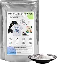DTF Pulver Weiß 1KG 35.3 oz Digital Transfer Heißer Schmelzkleber, DTF Heißer Schmelzkleber für DTF DTG Drucker, DTF PreTreat Transfer Pulver für Stoff Jeans Baumwolle T-Shirt Kleidungsstücke DTF Pulver Weiß 1KG 35.3 oz Digital Transfer Heißer Schmelzkleber, DTF Heißer Schmelzkleber für DTF DTG Drucker, DTF PreTreat Transfer Pulver für Stoff Jeans Baumwolle T-Shirt Kleidungsstücke von DLMELHOR