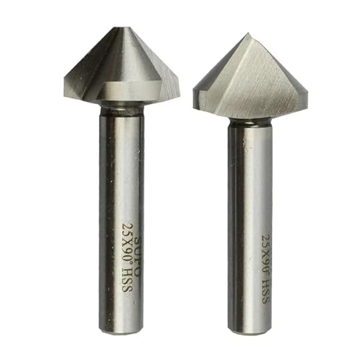1 stücke 4,5-60mm M2 Senker Bohrer 1 Flöte/3 Flöten 90 Grad Entgraten Fase Cutter(3 Flute,50mm) von DLNTXFDG