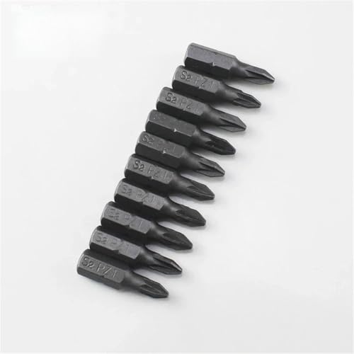 10 Stück 1/4 Zoll 6,35 mm PZ0 PZ1 PZ2 PZ3 Sechskant-Pozi-Schraubendreher-Bits 25 mm(PZ1) von DLNTXFDG