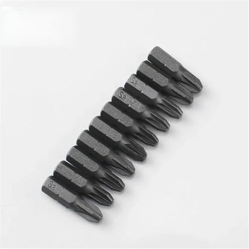 10 Stück 1/4 Zoll 6,35 mm PZ0 PZ1 PZ2 PZ3 Sechskant-Pozi-Schraubendreher-Bits 25 mm(PZ3) von DLNTXFDG