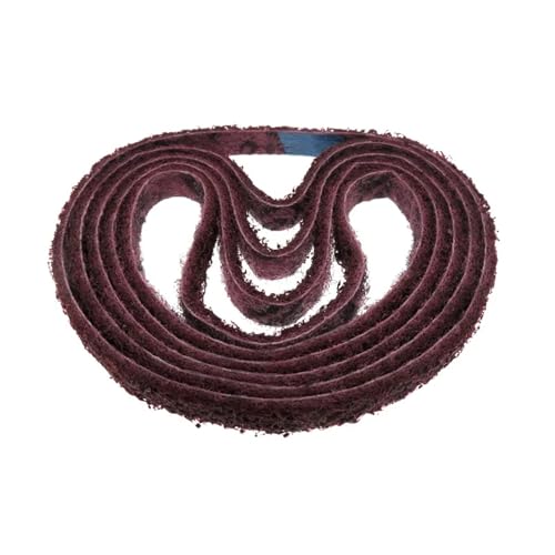 1Pcs 2100x50mm Non-woven Nylon Schleif Schleifen Gürtel for Edelstahl Metall(Red P240) von DLNTXFDG