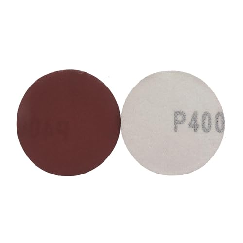 2 zoll 50mm Aluminium Oxid Trockenen 60 Zu 2000 Grits Haken & Loop Schleifpapier(400 Grit,10 Pcs) von DLNTXFDG