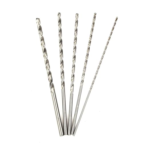 5-teiliges extra langes HSS-Schnellarbeitsstahl-Bohrer-Set, 150 mm, for Holz, Aluminium, Kunststoff von DLNTXFDG