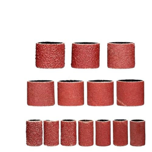 50 Stück Trommel-Schleifbänder, Körnung 80 – 600, Schleifpapier, Metall, Rostentfernung, Jade, Polieren, Holz, Wurzelschnitzen(400,M-9.5mm -50Pcs) von DLNTXFDG