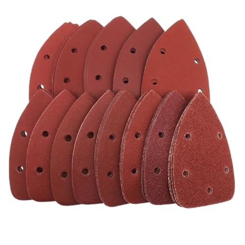 60Pcs Schleifpapier Schleifen Disc 140 * 98MM 5 Löcher Assorted 40-1000 Grit(400 Grit) von DLNTXFDG