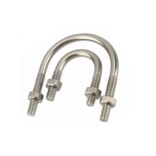 U-förmige Klemme aus Edelstahl 304 mit Mutternsatz M6M8M10(4set M6x14x32) von DLNTXFDG