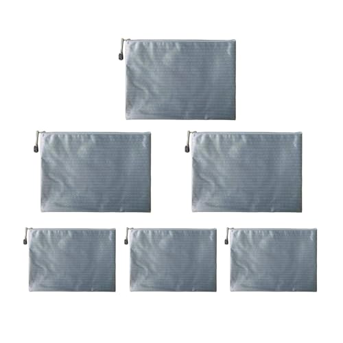 6 x Dokumententaschen, wasserabweisend, Oxford-Geldbeutel, Dokumentenmappe, Reißverschluss, Dokumenten-Organizer, Reise-Aufbewahrungstaschen, Dokumententasche 6 x Dokumententaschen, wasserabweisend, Oxford-Geldbeutel, Dokumentenmappe, Reißverschluss, Dokumenten-Organizer, Reise-Aufbewahrungstaschen, Dokumententasche von DLUKENY