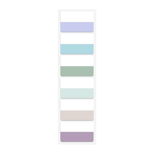 60/120/240 Stück bunte PET-Etiketten, selbstklebende Notiz-Seitenmarker für Notizbuch, Planer, Kalender, Ordner, Bücher, Bibel-Tabs mit einzigartigem Aufkleber 60/120/240 Stück bunte PET-Etiketten, selbstklebende Notiz-Seitenmarker für Notizbuch, Planer, Kalender, Ordner, Bücher, Bibel-Tabs mit einzigartigem Aufkleber von DLUKENY